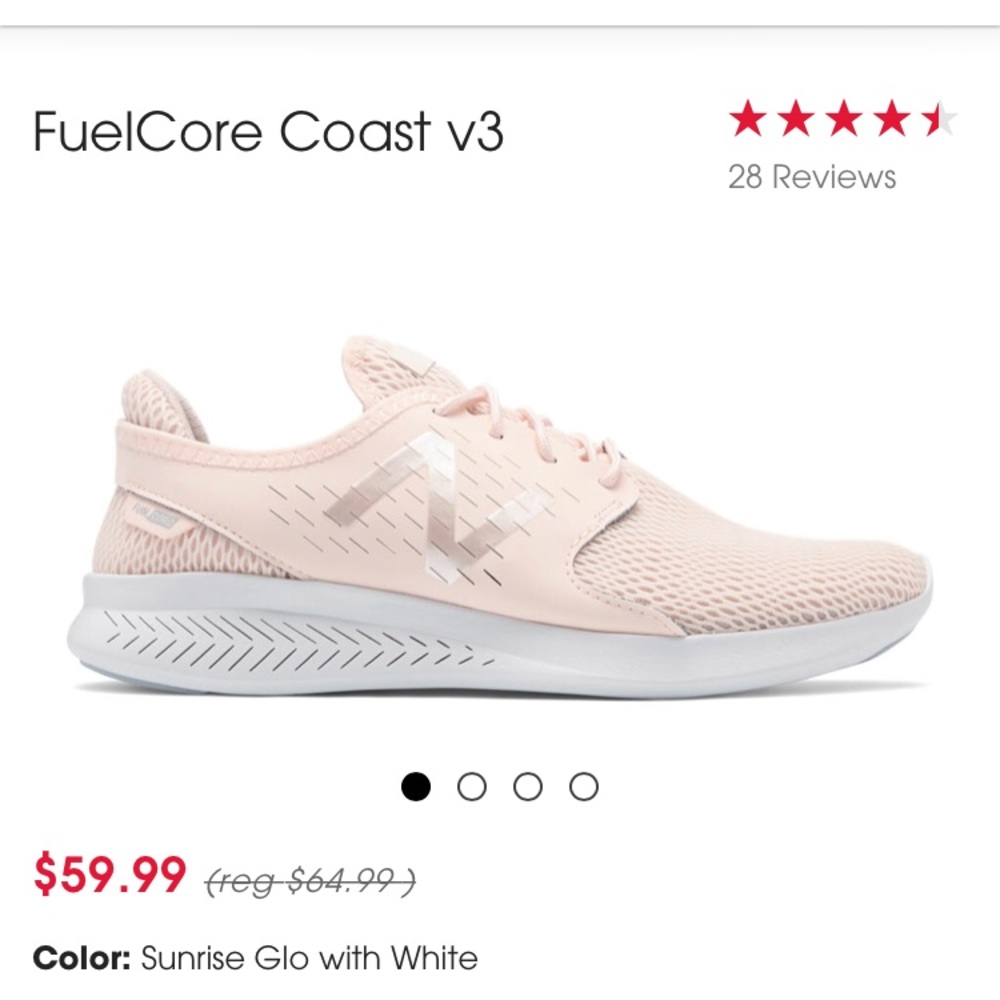 New Pink Balance FuelCoast Core v3 - size 8